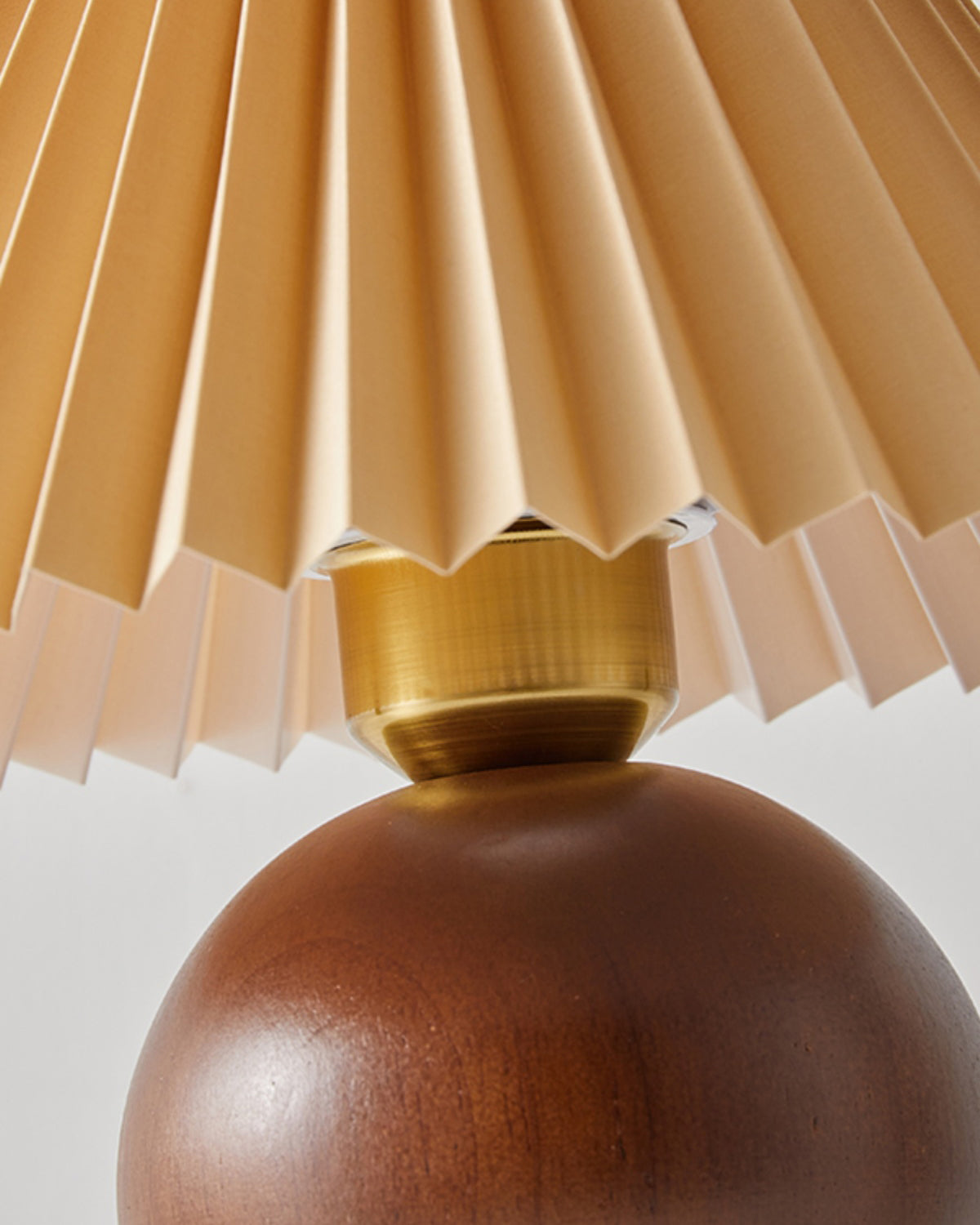 Haddie Table Lamp – Elegant Wood and Fabric Design 6