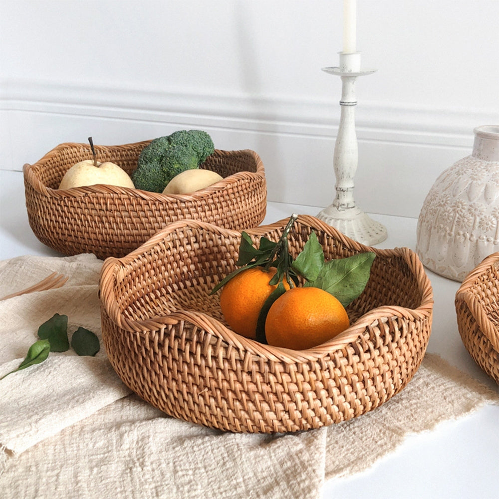 Hand-Woven Rattan Storage Basket – Rustic Charm for Stylish Organization 2