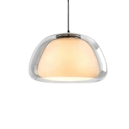 Hanging Light Glass Sphere Duo – Stylish Design with Warm Illumination 1