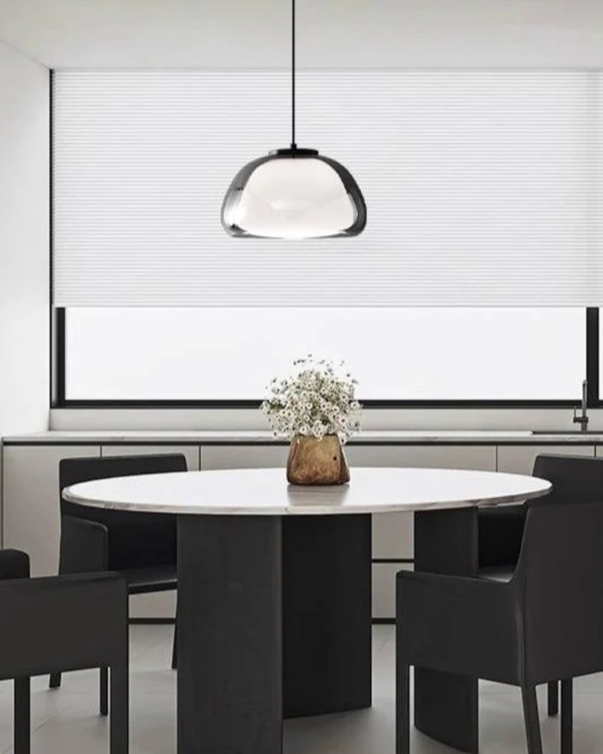 Hanging Light Glass Sphere Duo – Stylish Design with Warm Illumination 5
