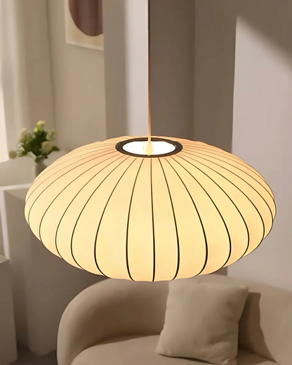 Hanging Light Oval Structure – Timeless Elegance with Warm Illumination 1