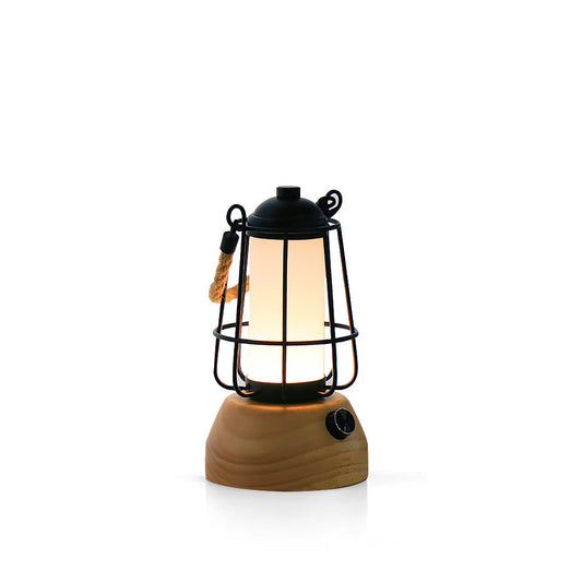 Hemp Rope Lantern Table Lamp – Charming Outdoor Light with Rustic Style 1