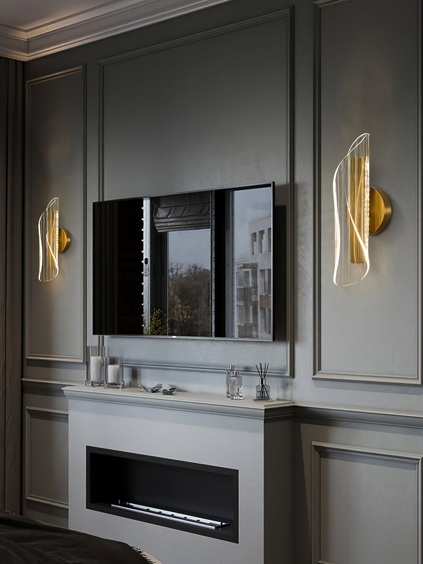 Hershal Luxe Wall Lamp – Stunning Crystal Design with Warm Glow 6