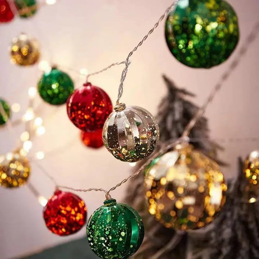 Hollow Ball LED Fairy Lights – Magical Ambiance with Warm Glow 0