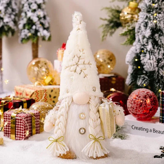 Illuminated Christmas Gnome Decoration – Charming Accent with Soft, Twinkling Lights 1