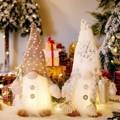 Illuminated Christmas Gnome Decoration – Charming Accent with Soft, Twinkling Lights 4