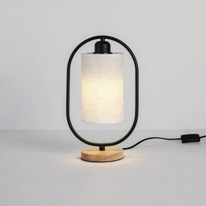 Industrial Style Wooden Bedside Lamp – Unique Design for Cozy Ambiance 2