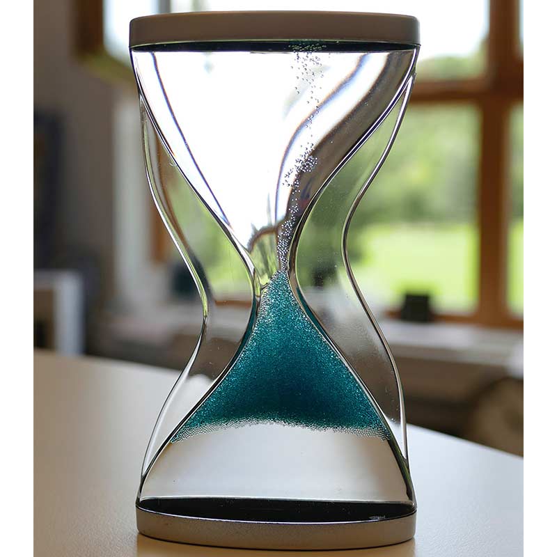 Inverted Hourglass Decorative Piece – Magical Sand Ascending Illusion 1