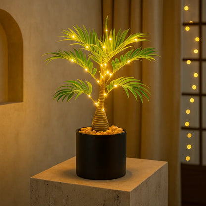 Island Palm Table Lamp – Tropical Ambiance for Cozy Evenings 0