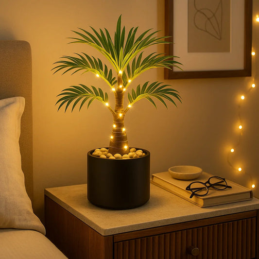 Island Palm Table Lamp – Tropical Ambiance for Cozy Evenings 1
