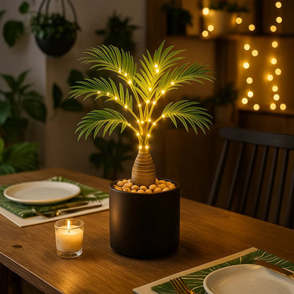 Island Palm Table Lamp – Tropical Ambiance for Cozy Evenings 4