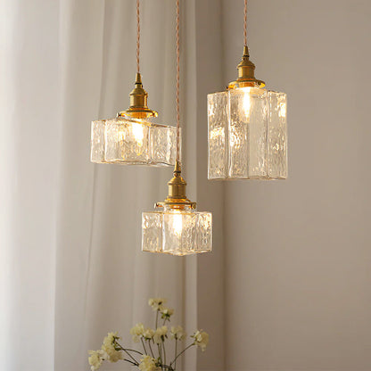 Jewel Glass Brass Pendant Light – Elegant Centerpiece for Modern Spaces 2