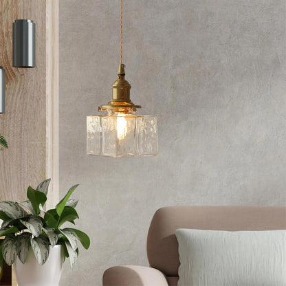 Jewel Glass Brass Pendant Light – Elegant Centerpiece for Modern Spaces 6