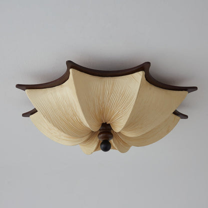 Kateo Flush Mount Ceiling Light – Elegant Fabric Shade with Soft Illumination 0