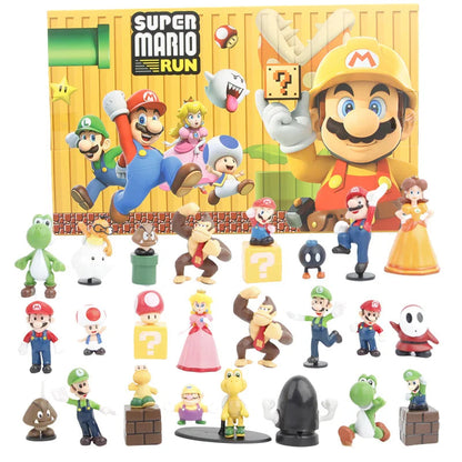 Kawaii Figur Set Mario Sonic PAW Patrol – Joyful Advent Collectibles for Every Day 0