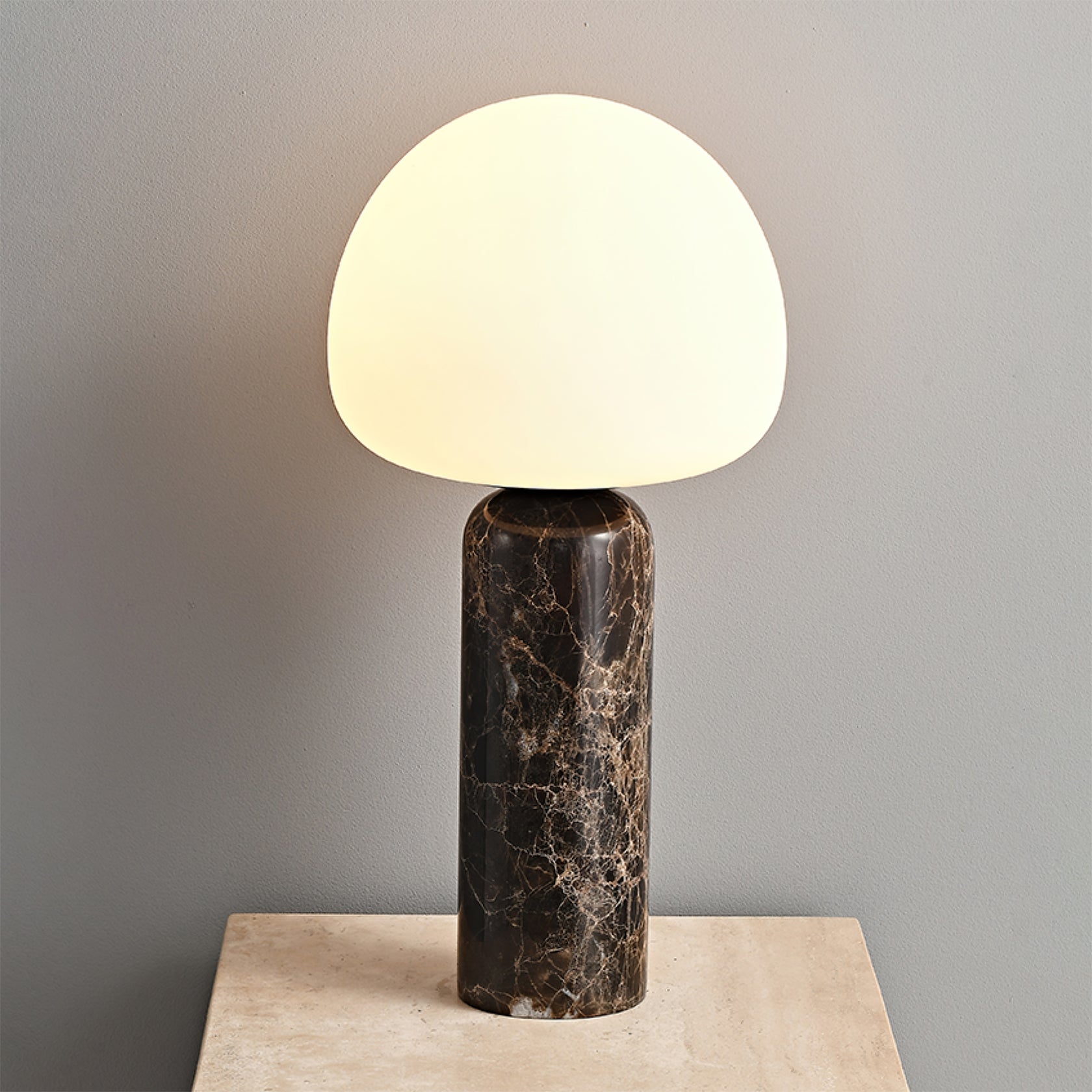 Kizu Table Lamp – Elegant Marble and Glass Style 5