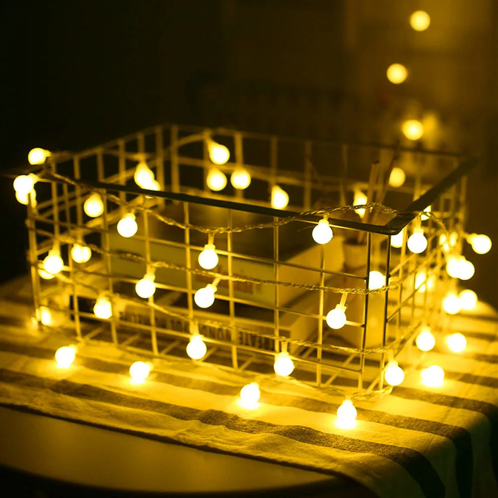 LED Ball Light Chain – Magical Ambiance for Outdoor Celebrations 5