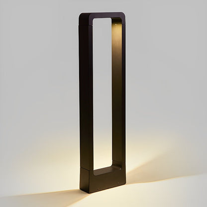 LED Bollard Light Rectangular Frame – Elegant Design for Outdoor Ambiance 6
