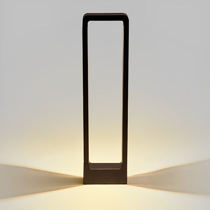 LED Bollard Light Rectangular Frame – Elegant Design for Outdoor Ambiance 7