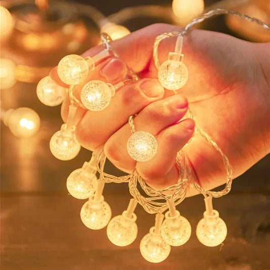LED Bubble Ball Lights Chain – Enchanting Glow for Outdoor Celebrations 1