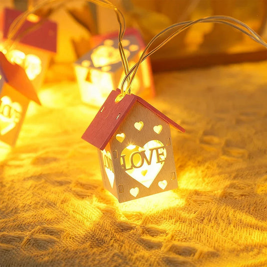 **LED Christmas Light Chain** – Warm Glow for Festive Decor 0