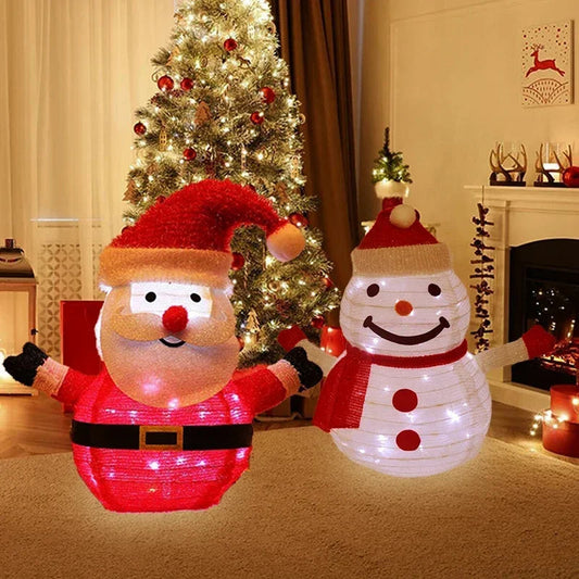 LED Christmas Snowman Decoration – Festive Glow for Outdoor Cheer 1