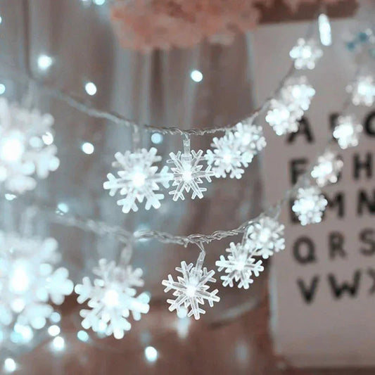 LED Lichtkette Schneeflocken – Magical Glow for Festive Celebrations 0