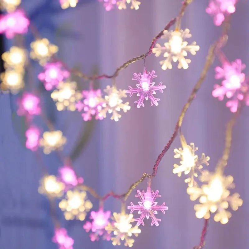 LED Lichtkette Schneeflocken – Magical Glow for Festive Celebrations 1
