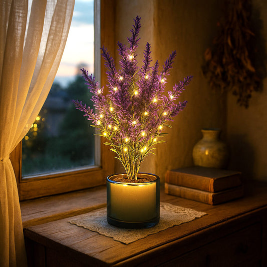 LED Table Lamp Lavender Dream – Serene Glow for Cozy Vibes 1