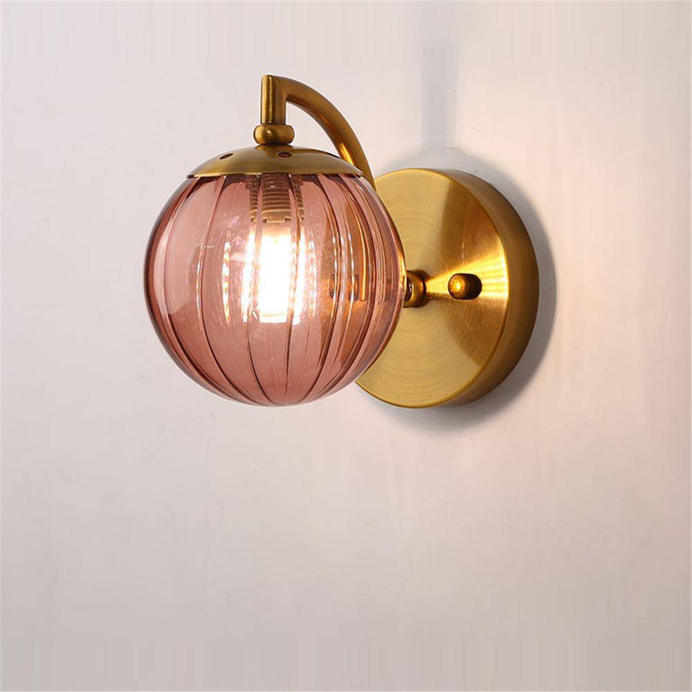 LED Wall Light With Smoked Glass Ball – Sophisticated Design for Elegant Settings 4