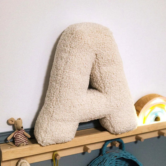 Lambswool Letter Cushion – Soft Comfort for Creative Learning 1