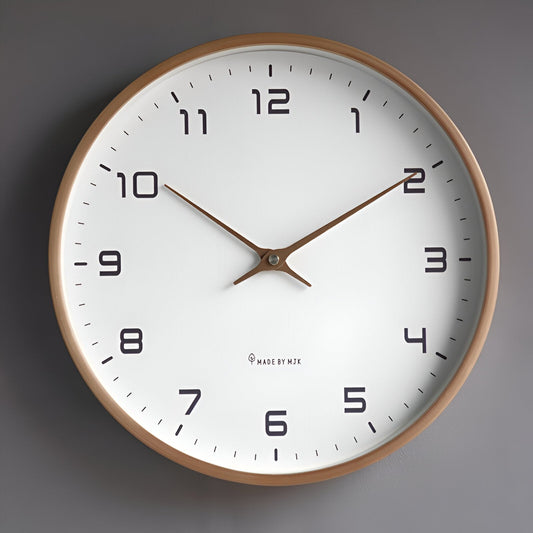 Large Wall Clock with Elegant Wood Finish – Timeless Style for Any Room 0