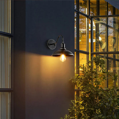 Loni Outdoor Wall Light With Swan Neck – Timeless Elegance for Your Garden 4