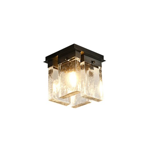 Lourmarin Ceiling Lamp – Stylish Brass and Glass Elegance 0