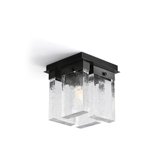 Lourmarin Ceiling Lamp – Stylish Brass and Glass Elegance 1