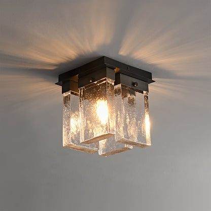 Lourmarin Ceiling Lamp – Stylish Brass and Glass Elegance 3