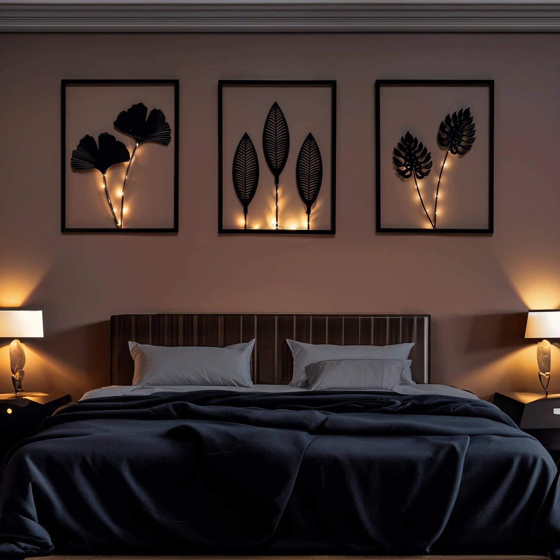 Lumen Leaf Frame Set – Stylish Wall Art for Cozy Vibes 0