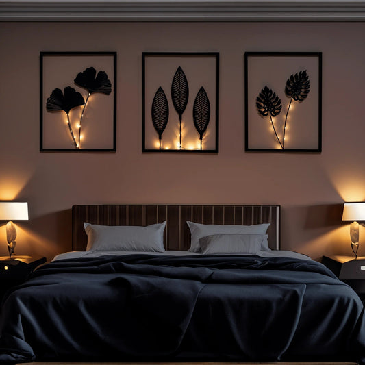 Lumen Leaf Frame Set – Stylish Wall Art for Cozy Vibes 0