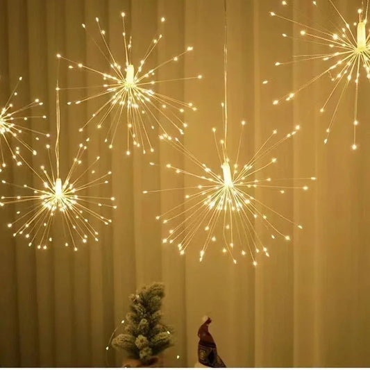 LumiBurst LED Fireworks String Lights – Enchanting Ambiance for Celebrations 0