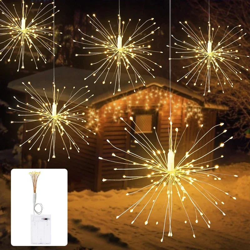 LumiBurst LED Fireworks String Lights – Enchanting Ambiance for Celebrations 3