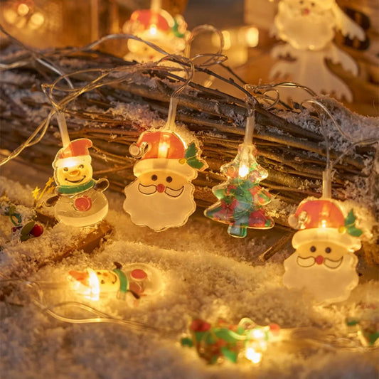 LumiChristmas LED Christmas Lights – Whimsical Characters for Cozy Festivities 0