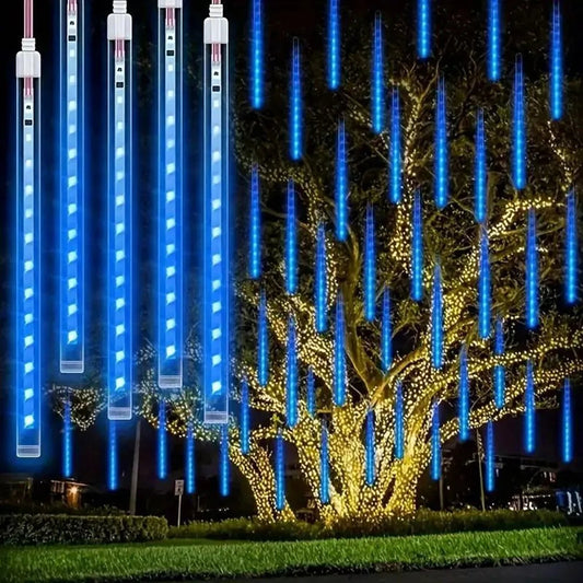 LumiRegen 50 cm LED Shooting Star Rain – Enchanting Light Show for Festive Celebrations 0