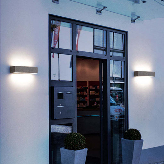 Luminor Minimalistic Outdoor Wall Lamp – Stylish Up Down Lighting for Modern Spaces 0