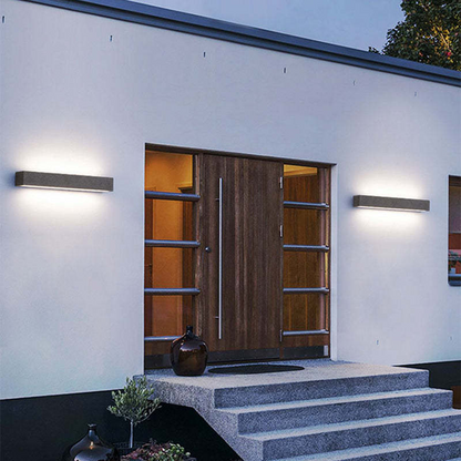 Luminor Minimalistic Outdoor Wall Lamp – Stylish Up Down Lighting for Modern Spaces 3