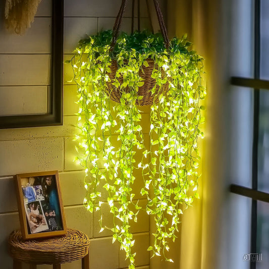 Lush Light Vine String Lights – Elegant Warm Glow for Cozy Atmosphere 1