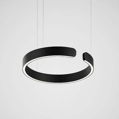 LuxeNova Black Pendant Light – Sleek Design with Warm Ambiance 0
