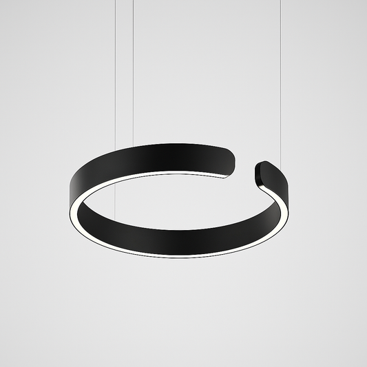 LuxeNova Black Pendant Light – Sleek Design with Warm Ambiance 0