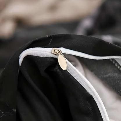 Luxury Black Marble Duvet Cover Set – Transform Your Bedroom With Chic Elegance 2