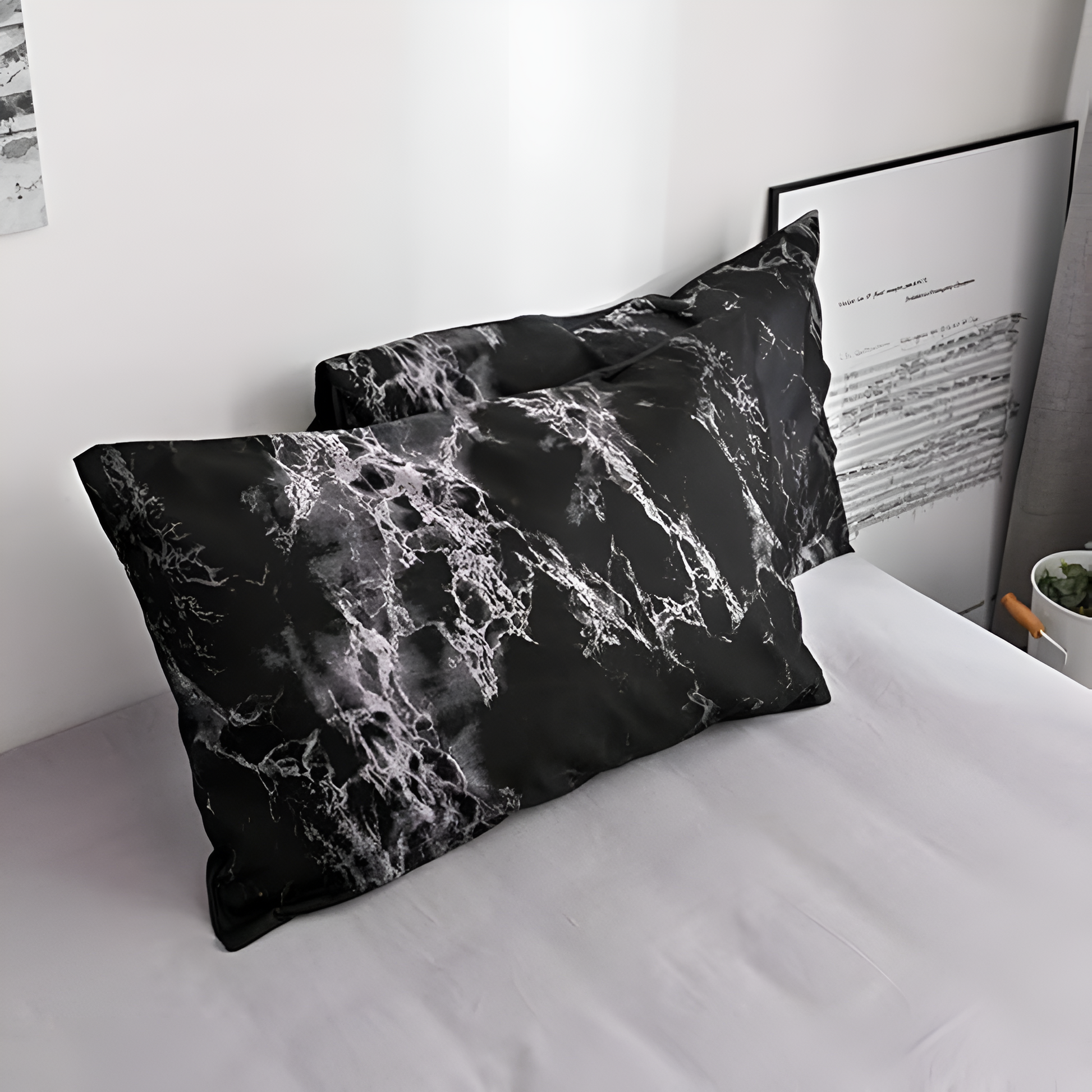 Luxury Black Marble Duvet Cover Set – Transform Your Bedroom With Chic Elegance 5