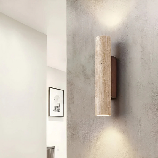 Marble LED Wall Lamp – Elegant Lighting with Wabi Sabi Charm 0